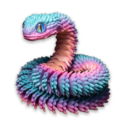 30Cm 3D Printed Snake Toys Funny Printed Animals Snake Christmas New Year Craft Ornament Simulation Animal Home Desktop Ornament