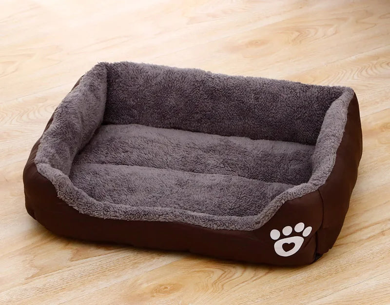 Large Pet House Dog Bed Cat Mat Long Plush Deep Sleeping Warm Soft Small Dog Cushion Calm Beds for Puppy Chihuahua