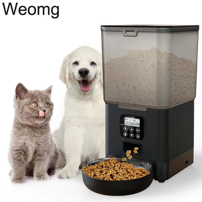 6L Tuya Wi-Fi or Button Automatic Timmer Pet Feeder Smart Feed Dog Cat Feeder App for Pet Voice Recorder Food Dispenser Bowl