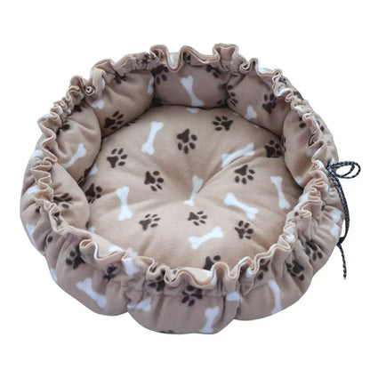 Creative Soft Warm Nest Dual-Use Pet Cushion for Cats Puppies Adjustable Pet Bed Pet Nest Bed Supplies Drawstring